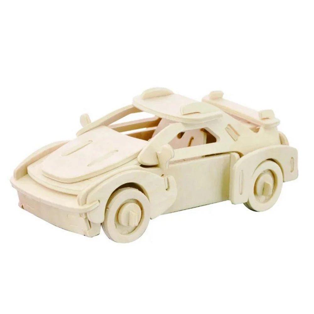Новые 3D натуральные DIY деревянные игрушки автомобиль аэроплан головоломка игра дети хобби модель Строительство Развивающие деревянные игрушки подарок для детей
