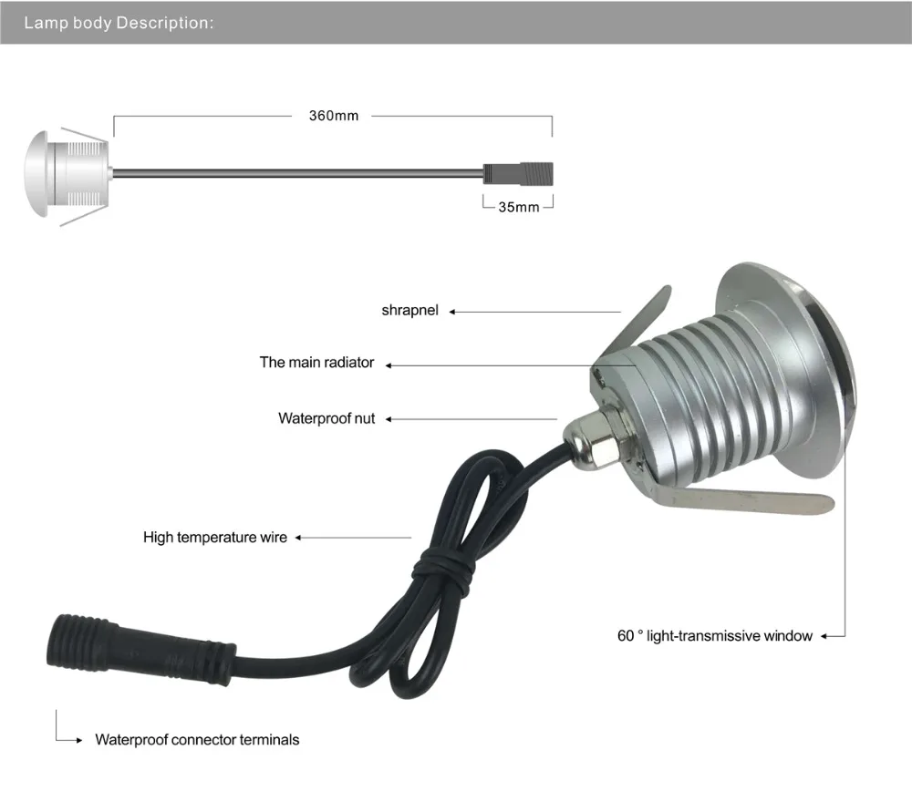 Inground led 12В лестничное освещение наружное пятно exterieur encastrable terrasse lampes encastrables grondspot