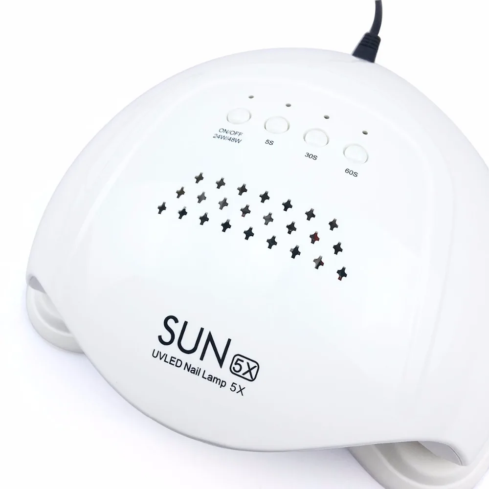 SUN 5X лампа для ногтей 48 Вт Сушилка двойной УФ светодиодный Гель лак отверждения