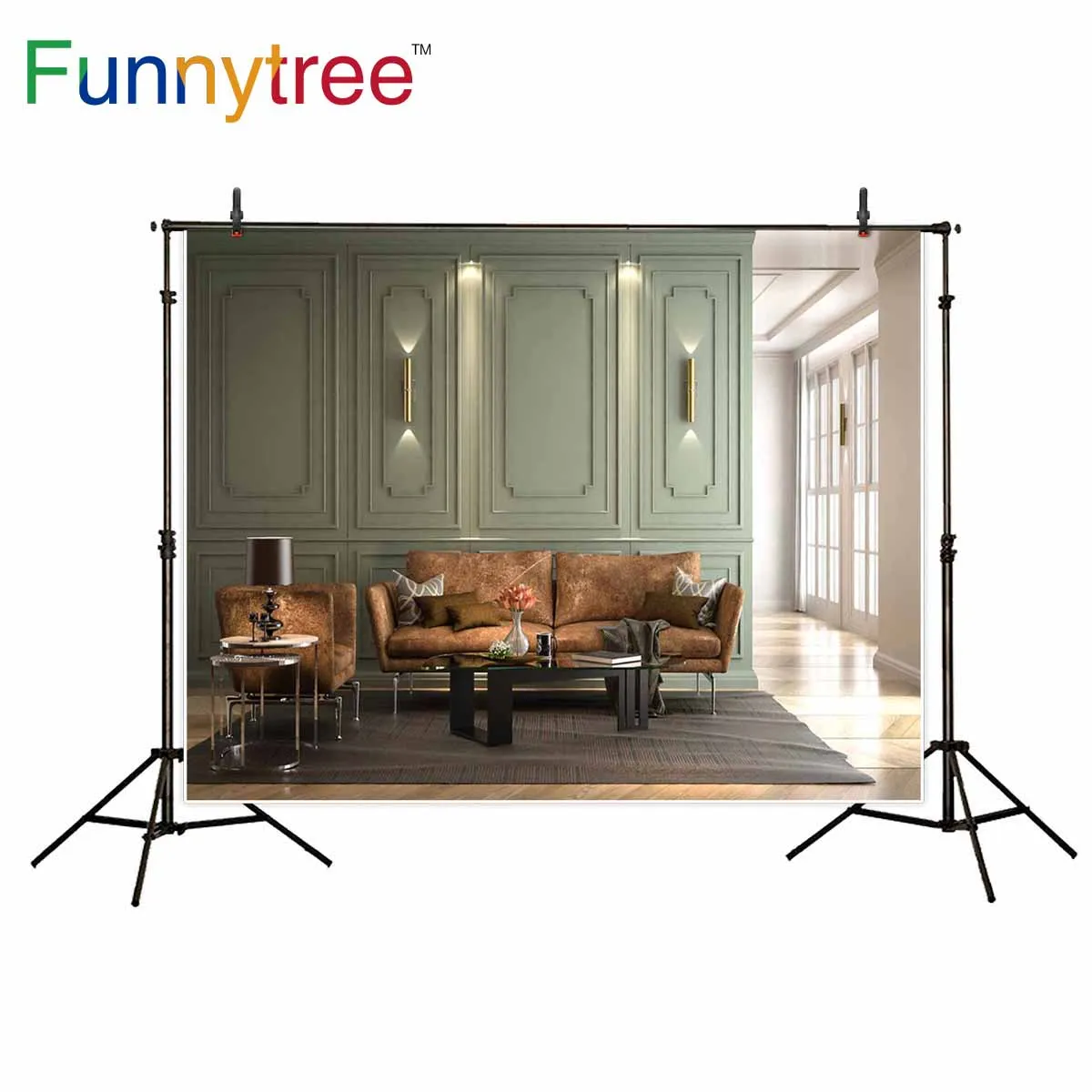 

Фон Funnytree для студийной фотосъемки с изображением дивана