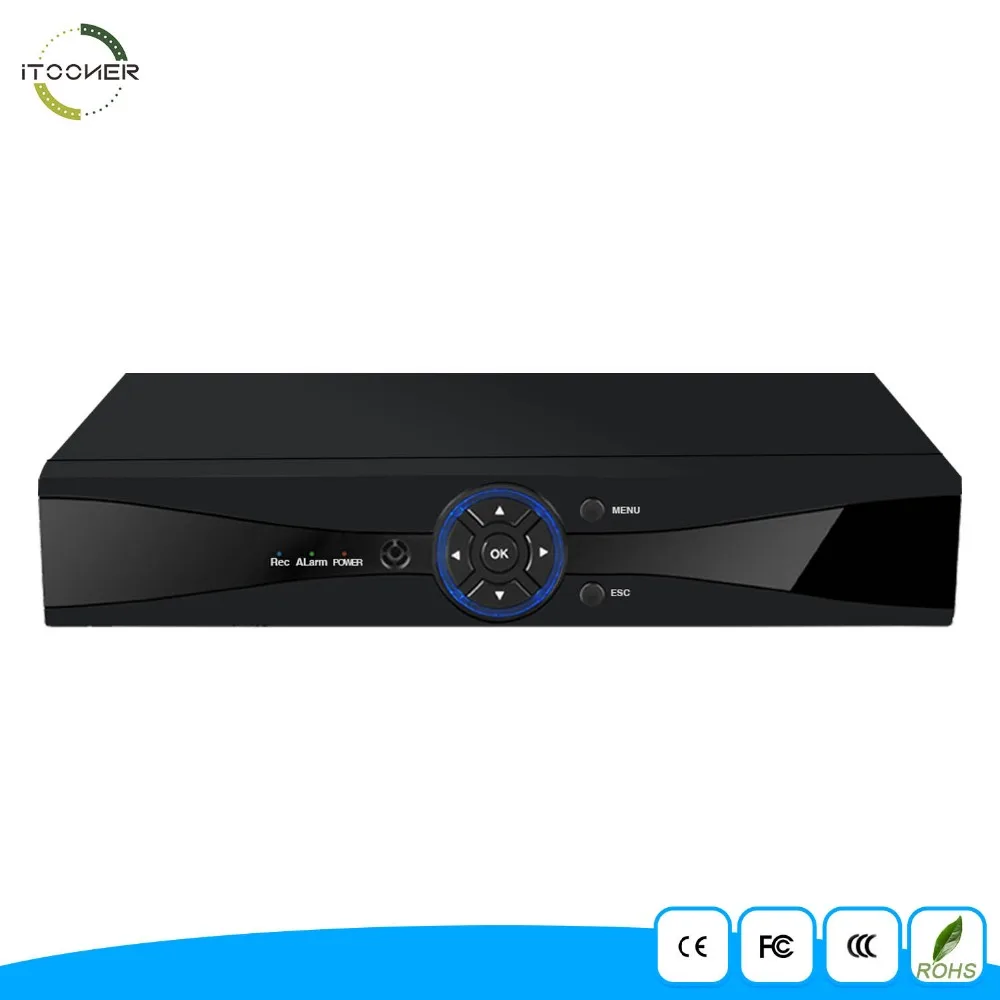4CH 1080P 6 в 1 AHD DVR видеорегистратор Гибридный NVR HVR для IP TVI CVI камера CCTV система H.264 VGA