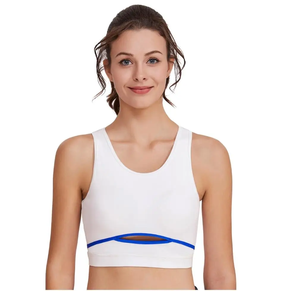 White Zhuohe Push Up спортивный топ белый пастель сухая бюстгальтер танк Sujetador Deportivo лифчик без лямок Fitness Bra Women пушап пушап Drop Shipping - Цвет: White