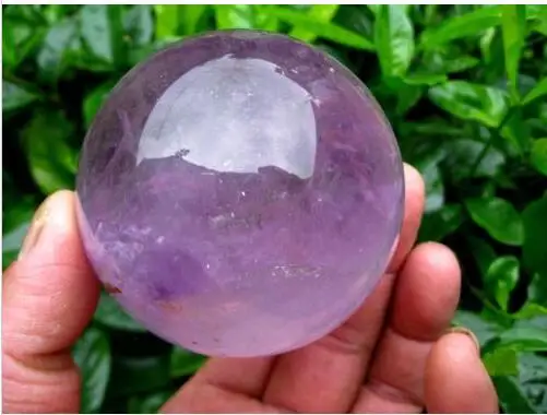 Высококачественный 100% натуральный Фиолетовый аметист кварцевый хрустальный шар