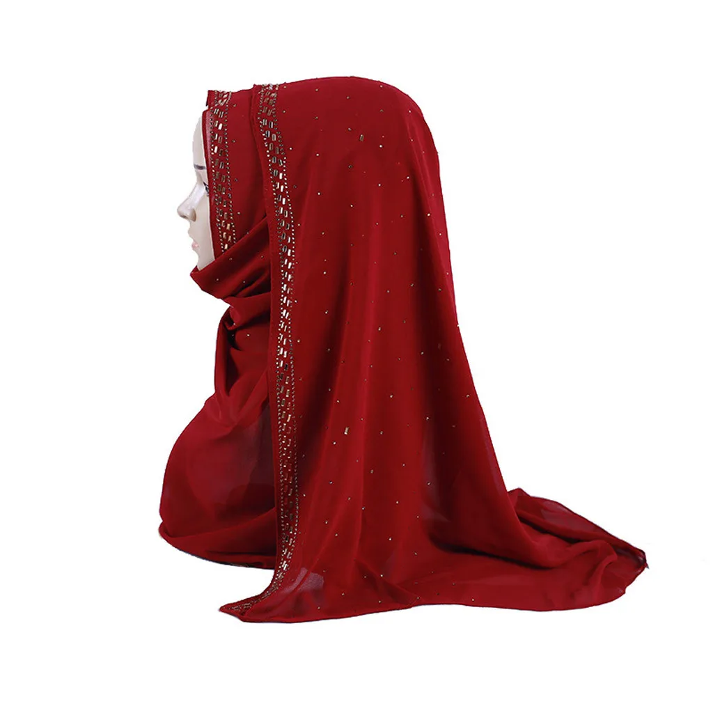 KLV Женская хиджаб модная индийская шляпа с цветочным принтом мусульманская