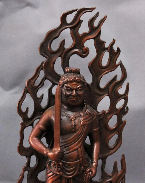 SCY S0608 11 &quotЯпонская бронзовая стойка буддизма акала фудо-Мио ачаланата статуя