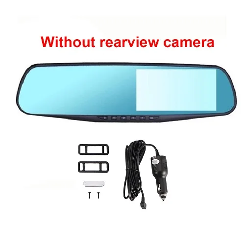 4,3 дюймов, автомобильная dvr камера, видеорегистратор FHD 1080 P, двойной объектив, Автомобильный видеорегистратор, зеркало заднего вида, g-сенсор, видеорегистраторы - Название цвета: One Camera Lens