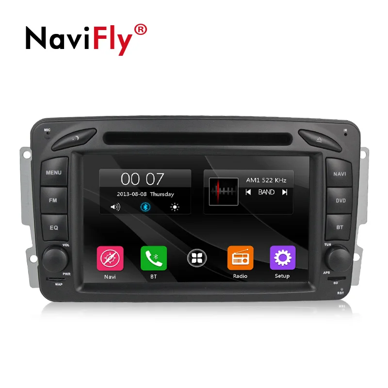 Navifly с операционной системой Windows ce 2DIN автомобильный dvd-плеер мультимедийное радио аудио для Mercedes Benz W209 W203 W168 мл W163 W463 виано W639 Вито RDS