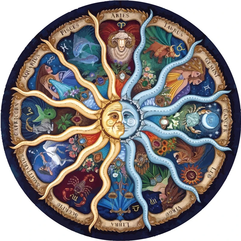 Алмазная вышивка 12 Мандал крестиком круглая сделай сам алмазная живопись