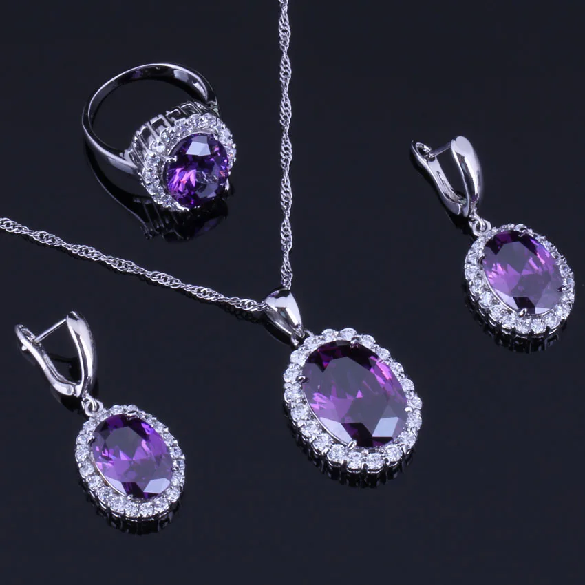 Комплект из колье серёг и кольца с фианитом | Украшения аксессуары