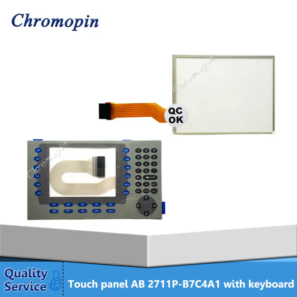 Панель сенсорного экрана для 2711P B7C4A1 B7C4A2 B7C4D6 B7C4D2 PanelView Plus 700 с защитной