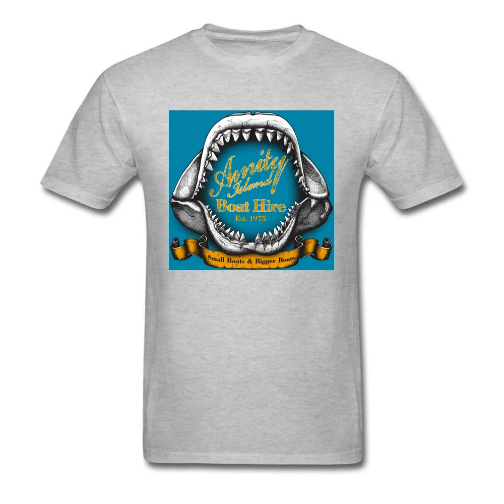 Футболка &quotЧелюсти&quot Amity Island Boat футболки для мужчин Crazy Clothing хлопковые топы с