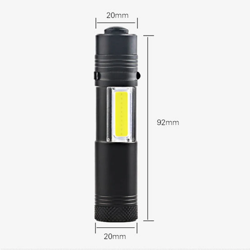 Super Mini COB XPE Led Flashlight 4 Modes Torch bright EDC Light for Camping Gift AA Flashlights(Not Include Battery) | Освещение