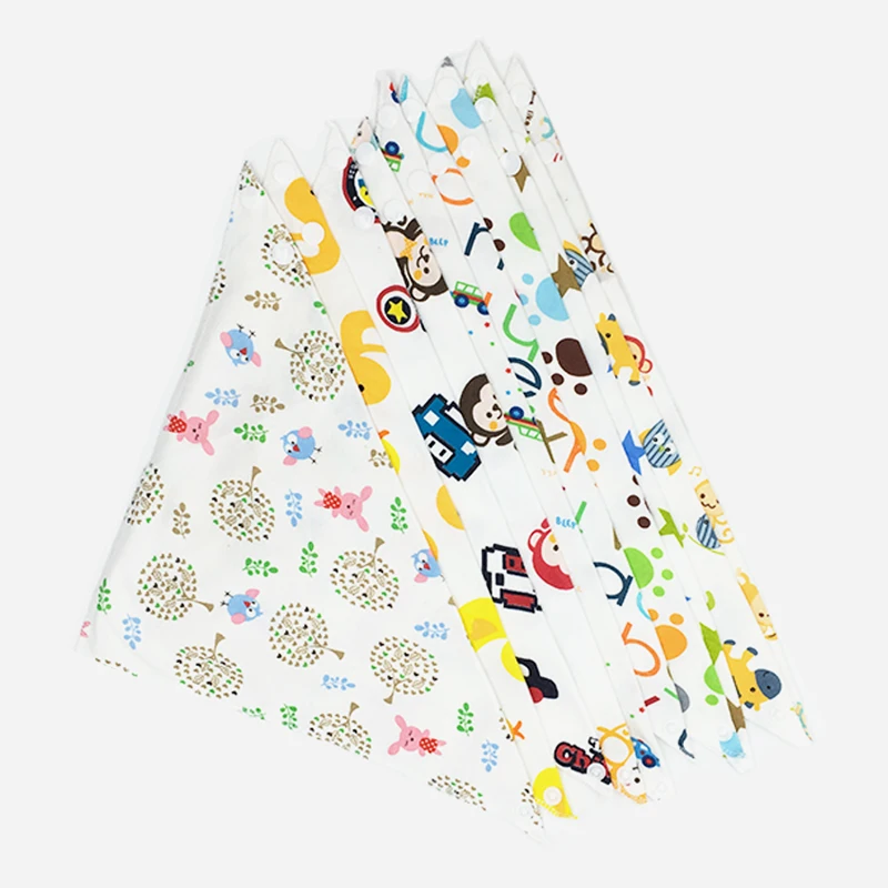 Детские нагрудники из 100% хлопка милый мультяшный детский нагрудник для