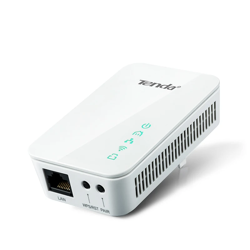Tenda P202 + PA202 Mini 300mbps PowerLine Ethernet адаптер PLC Адаптер совместим с беспроводным Wifi