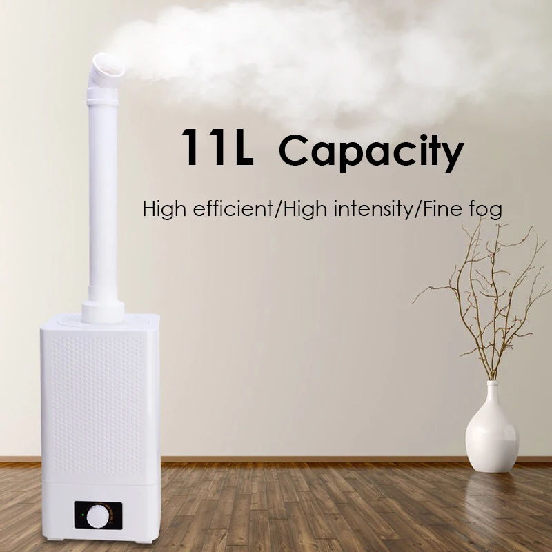 

CIH Industry Humidifier Ultrasonic Mute 11L Large Capacity Air Humidifier Sprayer Commercial Vegetable Planting Mist Maker
