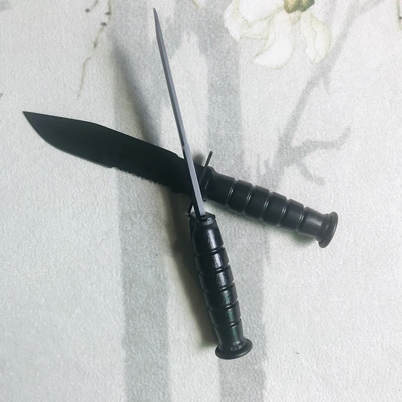 CS Cold стальной нож с фиксированным лезвием портативное ожерелье GO для походов