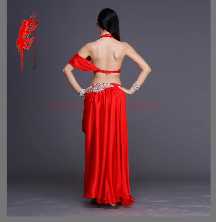 Новинка костюмы для танца живота со стразами! Женский комплект выступлений шоу