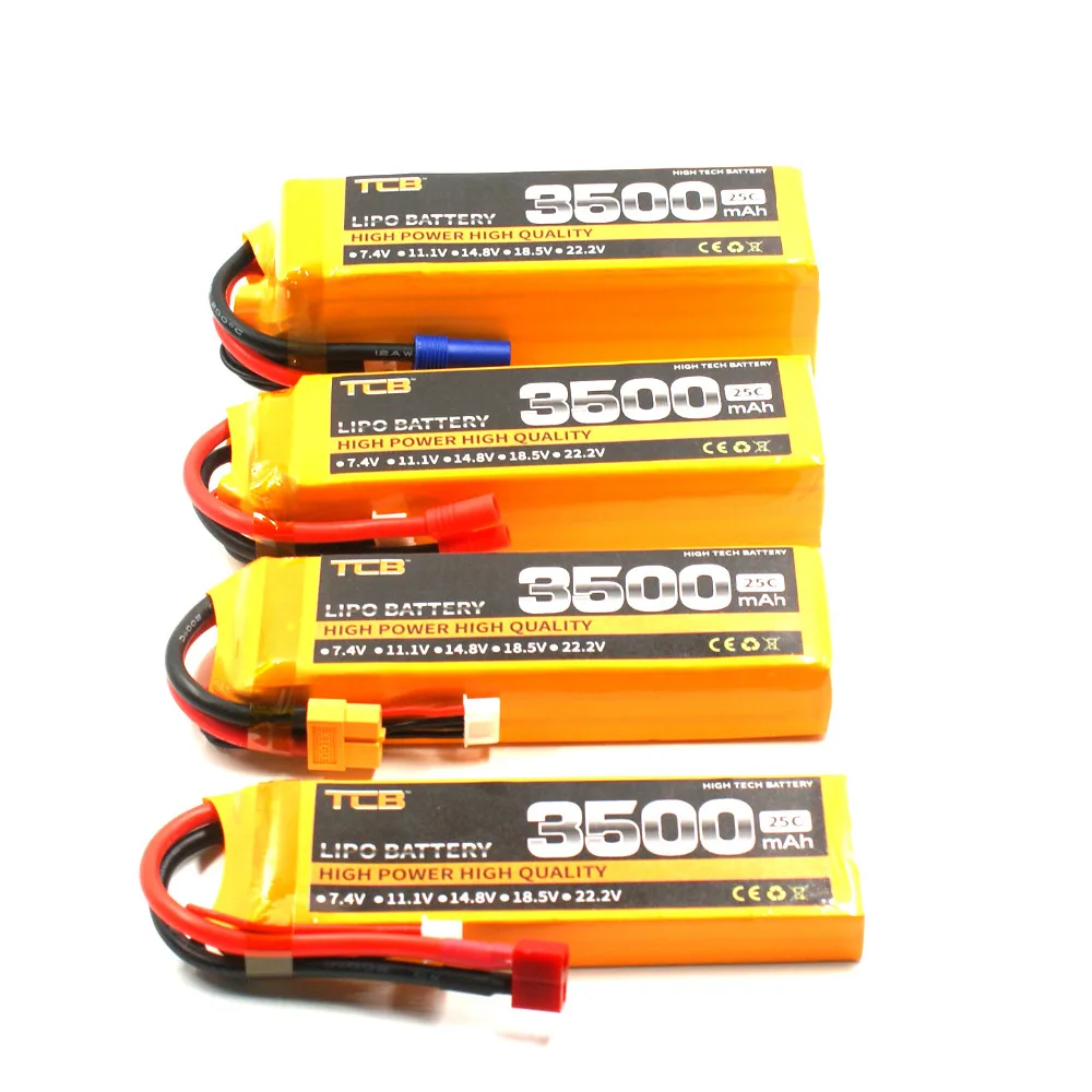 Аккумулятор TCB lipo 14 8 v 3500mAh 25C 4s RC самолет cell AKKU вертолет Дрон Бесплатная