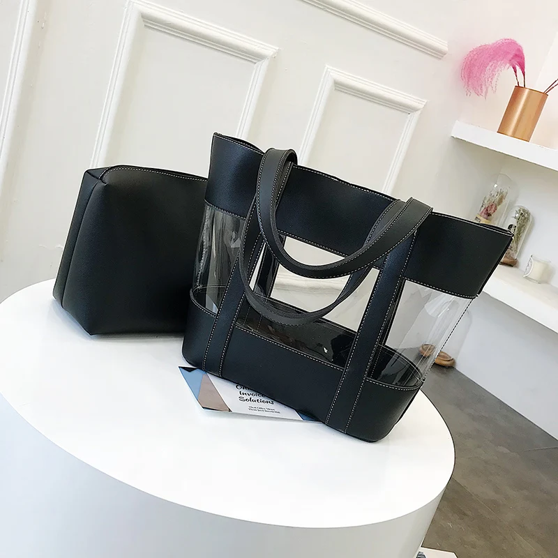 2 шт. новинка 2018 модная женская прозрачная сумка на плечо Желейная конфетная