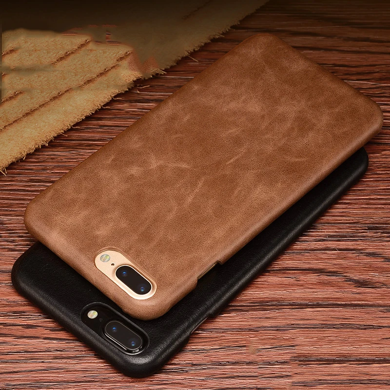Чехол Toraise для iPhone 8 Plus роскошный Винтажный чехол из натуральной кожи пластиковая