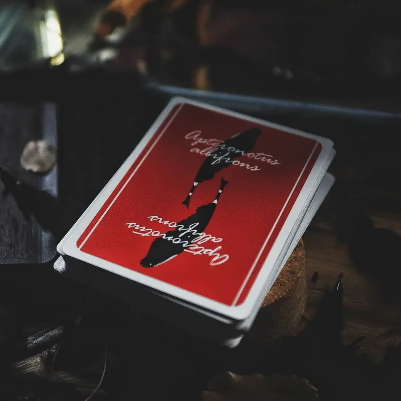 Plume Knife Красные игральные карты покер размер Палуба на заказ Ограниченная серия
