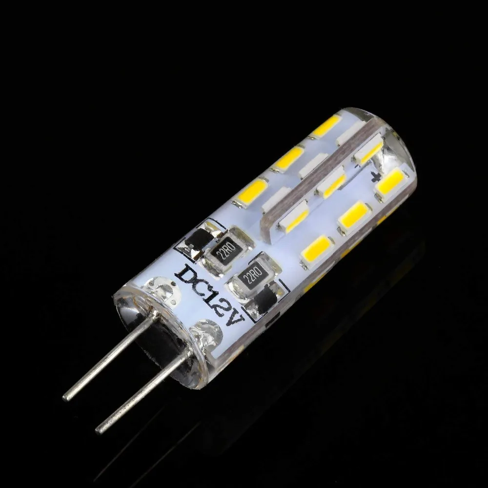 10 Pack - DC 12V G4 LED Bulbs 1 Watt 24 x 3014 SMD 80LM Equivalent 10W Halogen Lamp Warm White 2700K 3200K | Лампы и освещение