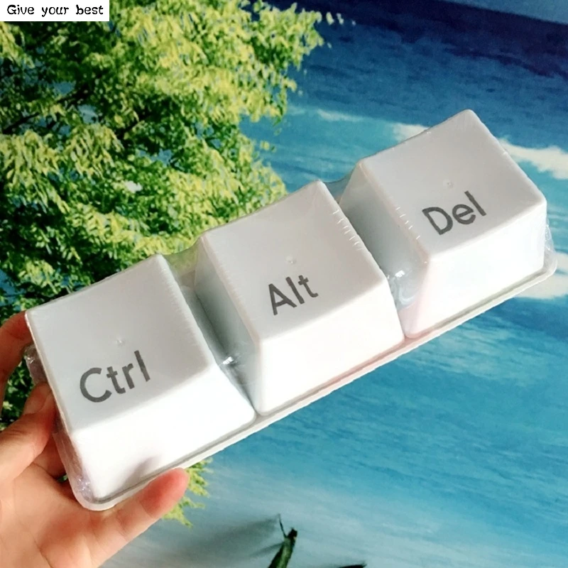 3 шт./компл. креативная простая чашка-клавиатура Ctrl ALT DEL Тип чайная кофейная