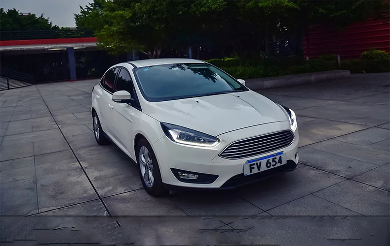 Автомобильный Стильный чехол для Ford Focus, фары, светодиодный фонарь, DRL Объектив, двойной луч, HID