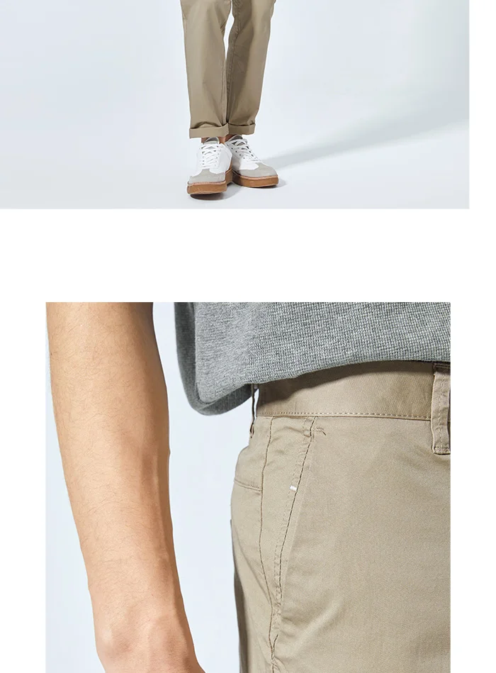 SEMIR повседневные брюки мужские летние новые Брендовые мужские брюки одноцветные прямые брюки корейский Молодежный тренд