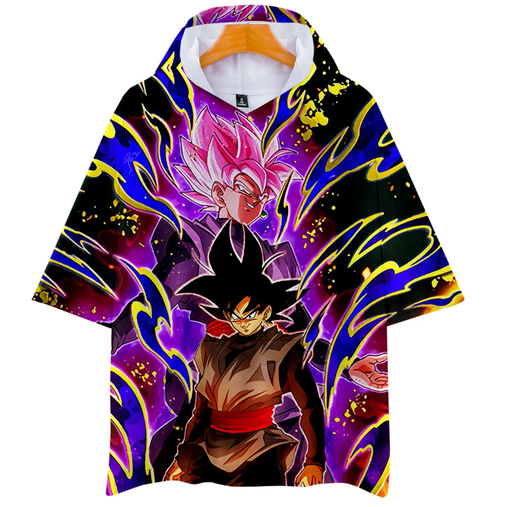 3D DRAGON BALL Для мужчин из толстовки с капюшоном и футболка карманами уличная Harajuku