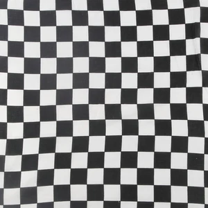 Квадратный шарф в клетку для женщинмужчинмальчиковдевочек, головной убор в стиле хип-хоп, 55 см * 55 см, в черно-белую клетку