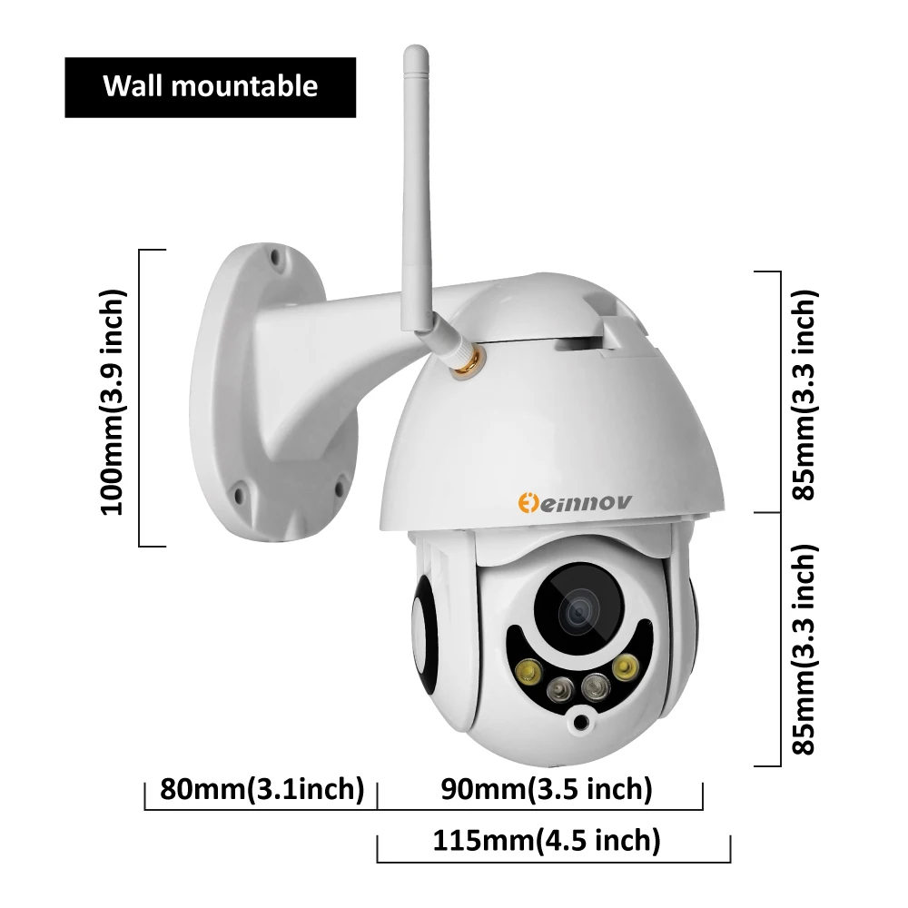 Einnov 4xzoom 1080P 2MP PTZ IP камера CCTV домашняя беспроводная безопасности Wifi Аудио система