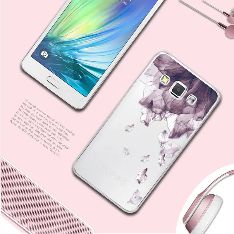 Чехол для samsung A3 4," 3D Рельефный цветок птица кружева мягкий TPU чехол для телефона s Coque для samsung Galaxy A3 A300 A3000