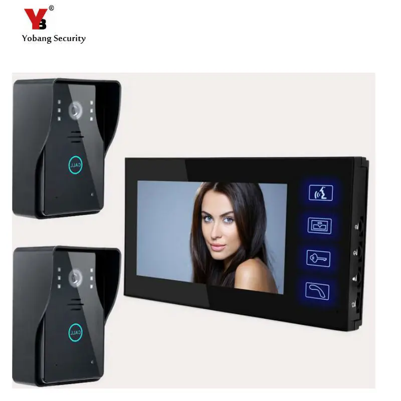 Yobang Безопасность Бесплатная доставка 7 &quotцветной TFT LCD Видео телефон двери видео