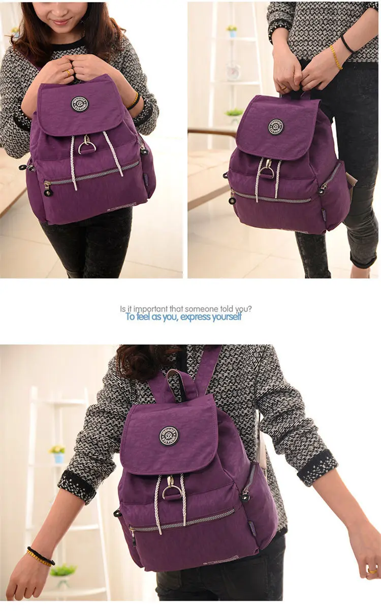 Модные женские рюкзак дорожная Для мужчин и женщин Рюкзаки нейлон