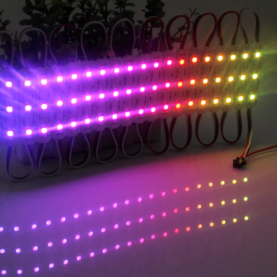 1000 шт./лот Utra яркий SMD5050 RGB светодиодный модуль водонепроницаемый 2811 IC DC12V