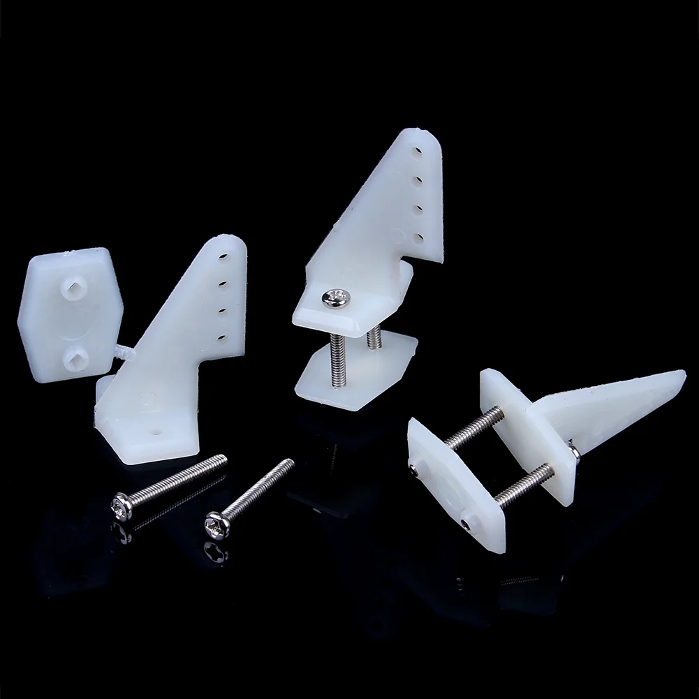 10 комплектов нейлоновые управляющие рожки 4 отверстия W13xL18xH25mm с винтами для