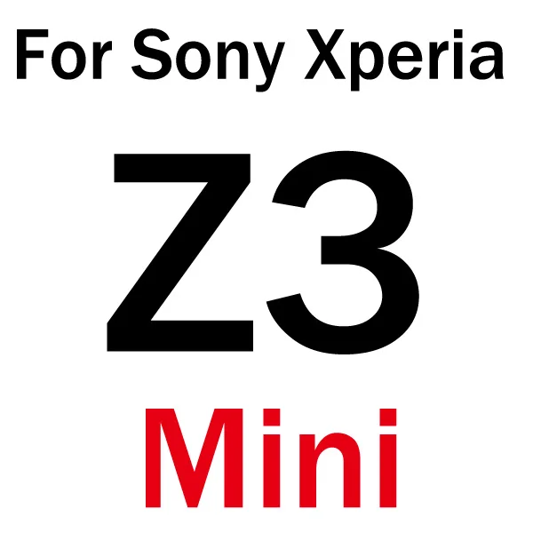 For Z3 mini Закаленное стекло для sony Xperia Z Z1 Z2 Z3 Z4 Z5 Compact Mini для sony Xperia M4 Aqua M5 защитная пленка из закаленного стекла - Цвет: For Z3 mini