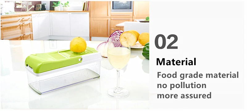 Manual Vegetable Cutter Fruit Slicer Grater Multi functional Onion Potato Cutter Food Chopper Chip Sliced Kitchen Gadget Tools