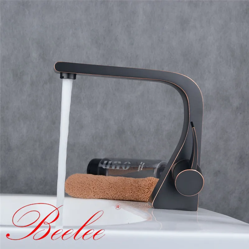 Beelee Античная раковина кран для ванной комнаты Смеситель туалета хром/черный 1