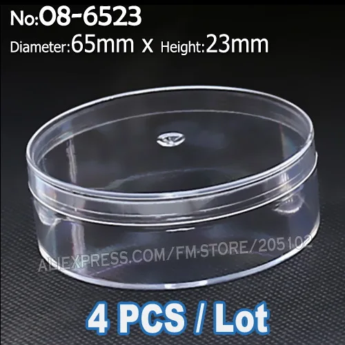 

Прозрачные круглые коробки IDIYEA для хранения украшений