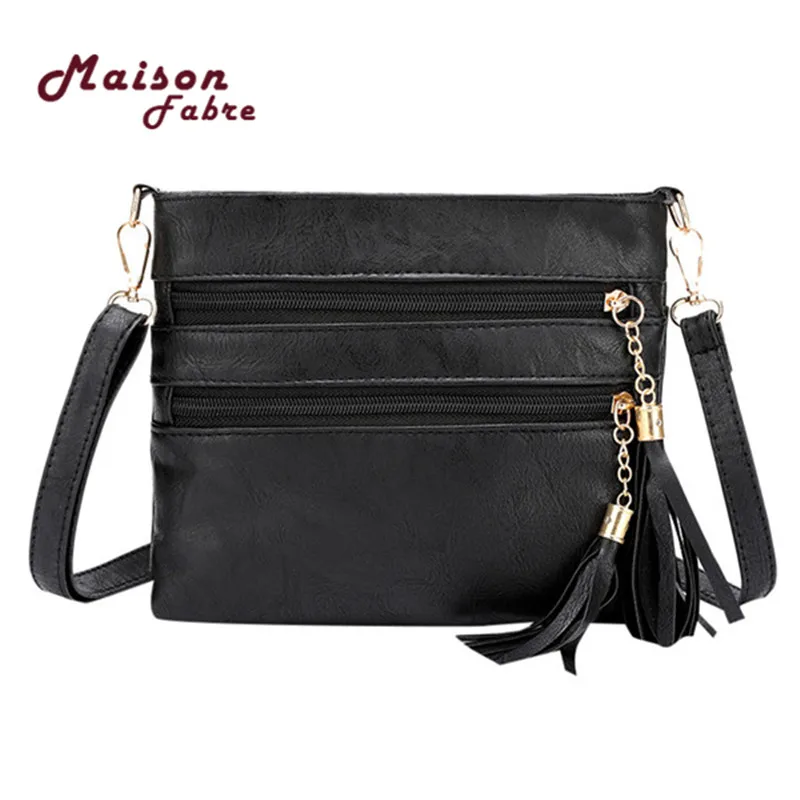 Fashion 2020 Zipper Bag Women Candy Color Tassel Messenger Bags Female Handbag Shoulder Flap Bolsa Feminina|Сумки с ручками| |