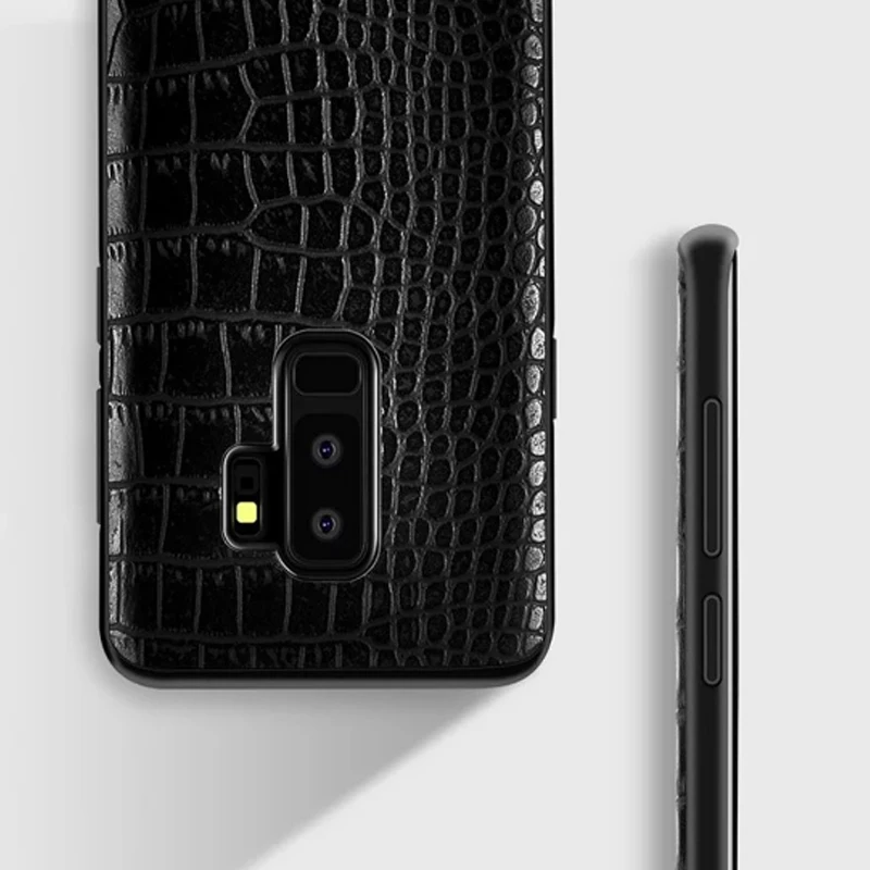 ! ACCEZZ роскошный чехол-накладка из крокодиловой кожи со змеиным узором для Samsung S8 S9