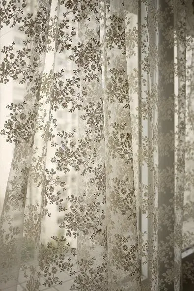 

1 yards Ivory Tulle Lace Fabric For Dress Bridal Lace Fabric Retro Floral Lace Brode Coton Africain TY1224