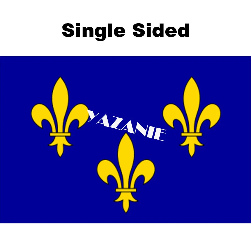 Single Sided YAZANIE двухсторонние французские Бретань Пикарди верхняя Нормандия Эльзас Нор Па де Кале иль де Франс регионы флаги и баннеры - Цвет: Single Sided