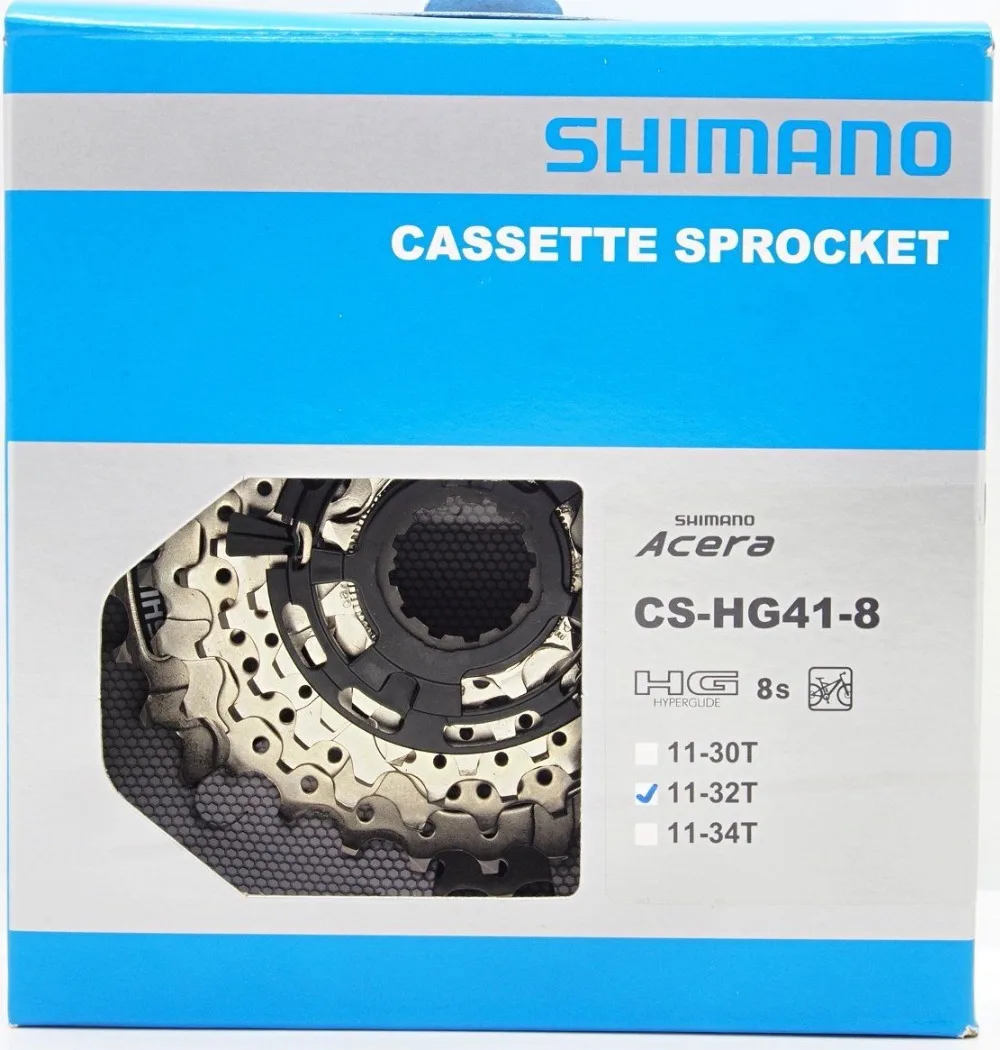 Оригинальный Shimano CS HG41 8 скоростной 10 30 T/10 32 34 T горный велосипед кассета Freewheel