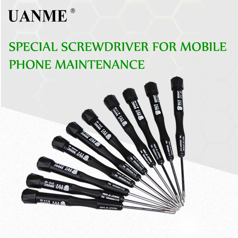UANME Прецизионная отвертка P2 P5 1 5 Pentalobe Y 2 Tri Wing PH00 PH000 T3 T4 T5 T6 для Macbook Air Pro инструменты