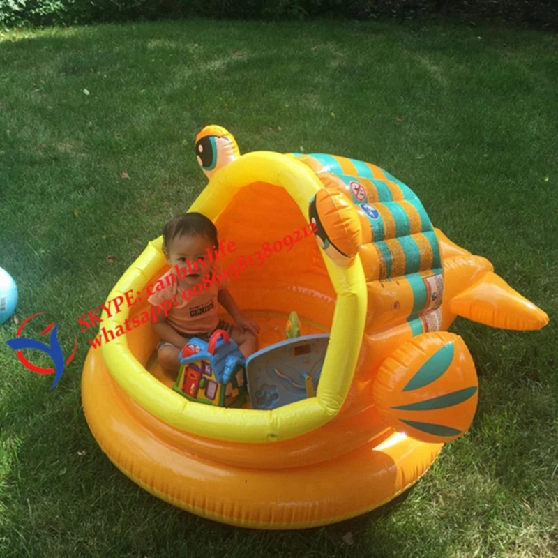 Intex Lazy Fish Shade детский бассейн надувной детский бассейн с навесом