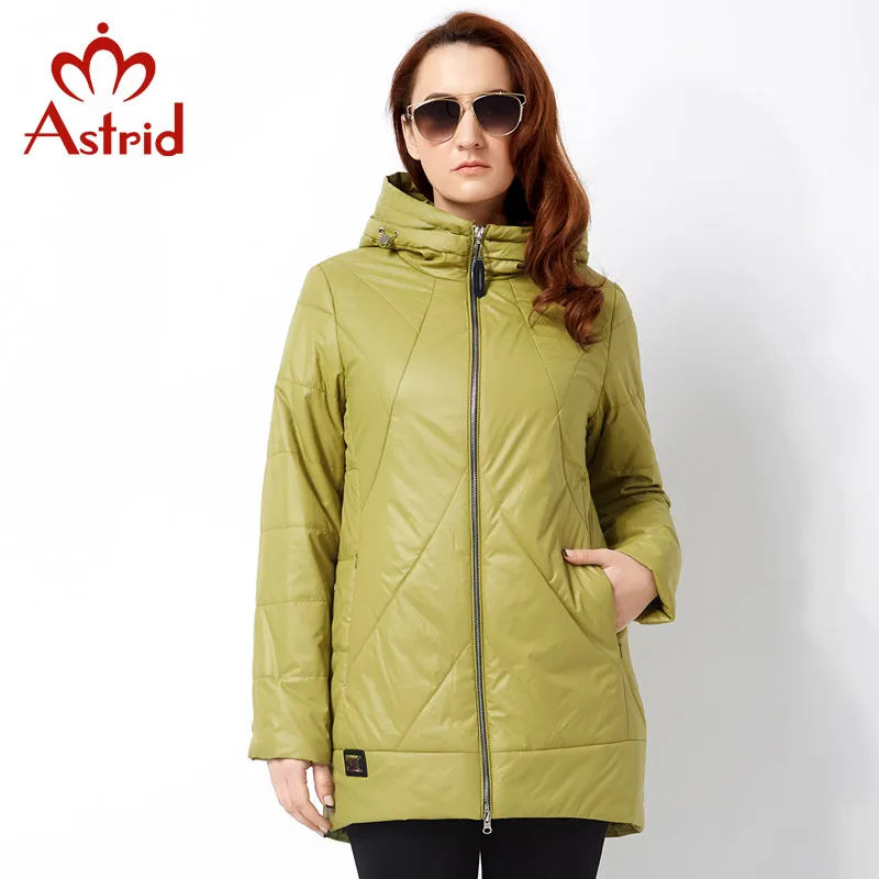Астрид 2017 Женщинская Зимняя куртка большого размера вскользь женщин способа Parka