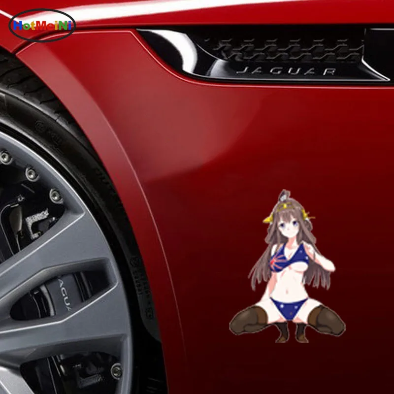 HotMeiNi автостайлинг Аниме Сексуальная красота JDM аниме наклейка на окно 3D